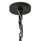 Meyda Lighting Loxley 48" 16-Light Blackwash Chandelier With Clear Frosted Shade Glass