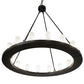 Meyda Lighting Loxley 48" 16-Light Blackwash Chandelier With Clear Frosted Shade Glass