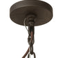 Meyda Lighting Loxley 48" 16-Light Oil Rubbed Bronze Chandelier With Clear Frosted Shade Glass