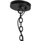 Meyda Lighting Loxley 48" 16-Light Textured Black Chandelier With Clear Frosted Shade Glass