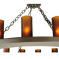 Meyda Lighting Loxley 48" 16-Light Timeless Bronze Chandelier With Amber Shade Glass