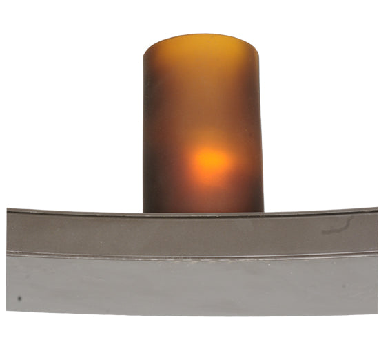 Meyda Lighting Loxley 48" 16-Light Timeless Bronze Chandelier With Amber Shade Glass