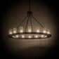 Meyda Lighting Loxley 48" 16-Light Timeless Bronze Chandelier With Clear Seeded Shade Glass
