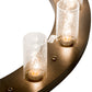Meyda Lighting Loxley 48" 16-Light Timeless Bronze Chandelier With Clear Seeded Shade Glass