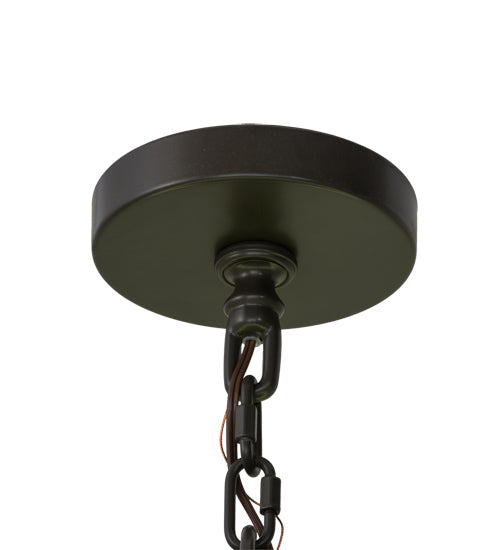 Meyda Lighting Loxley 48" 16-Light Timeless Bronze Chandelier With Frosted Clear Shade Glass