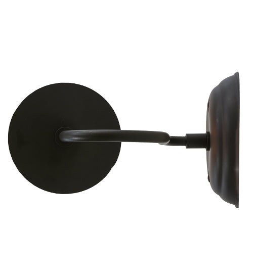 Meyda Lighting Loxley 5" Oil Rubbed Bronze Wall Sconce With Amber Faux Candlelight