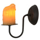 Meyda Lighting Loxley 5" Oil Rubbed Bronze Wall Sconce With Amber Faux Candlelight