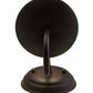 Meyda Lighting Loxley 5" Oil Rubbed Bronze Wall Sconce With Frosted Clear Shade Glass