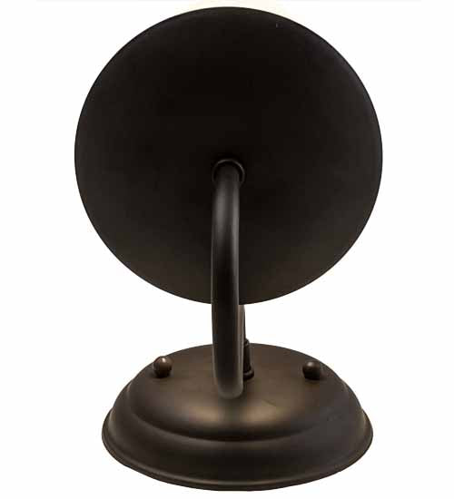 Meyda Lighting Loxley 5" Oil Rubbed Bronze Wall Sconce With Frosted Clear Shade Glass