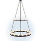 Meyda Lighting Loxley 54" 24-Light 2-Tier Oil Rubbed Bronze Chandelier With Clear Frosted Shade Glass