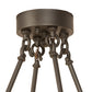 Meyda Lighting Loxley 54" 24-Light 2-Tier Oil Rubbed Bronze Chandelier With Frosted Clear Shade Glass