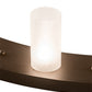 Meyda Lighting Loxley 54" 24-Light 2-Tier Oil Rubbed Bronze Chandelier With Frosted Clear Shade Glass