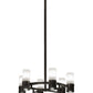Meyda Lighting Loxley 56" 16-Light Timeless Bronze Golpe Chandelier With White Statuario Idalight Shade Glass