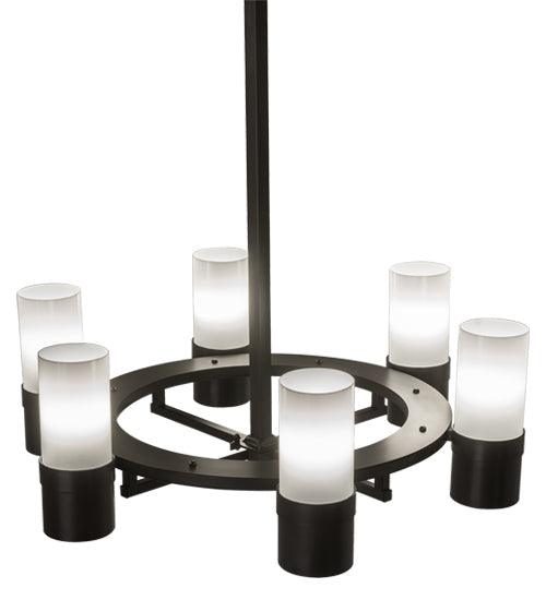 Meyda Lighting Loxley 56" 16-Light Timeless Bronze Golpe Chandelier With White Statuario Idalight Shade Glass