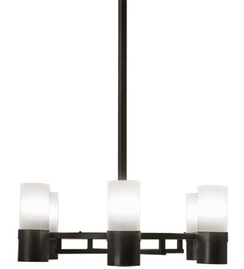 Meyda Lighting Loxley 56" 16-Light Timeless Bronze Golpe Chandelier With White Statuario Idalight Shade Glass