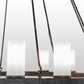 Meyda Lighting Loxley 60" 16-Light Smoke Chandelier With Frosted Clear Shade Glass