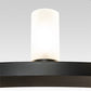 Meyda Lighting Loxley 60" 20-Light Blackwash Chandelier With Clear Frosted Shade Glass