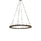 Meyda Lighting Loxley 60" 20-Light Oil Rubbed Bronze Angler Chandelier With Whitestone Idalight Shade