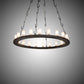 Meyda Lighting Loxley 60" 20-Light Oil Rubbed Bronze Angler Chandelier With Whitestone Idalight Shade