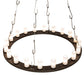 Meyda Lighting Loxley 60" 20-Light Oil Rubbed Bronze Angler Chandelier With Whitestone Idalight Shade