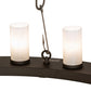 Meyda Lighting Loxley 60" 20-Light Oil Rubbed Bronze Angler Chandelier With Whitestone Idalight Shade