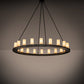 Meyda Lighting Loxley 60" 20-Light Oil Rubbed Bronze Chandelier With Beige Sahara Taupe Idalight Shade
