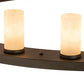 Meyda Lighting Loxley 60" 20-Light Oil Rubbed Bronze Chandelier With Beige Sahara Taupe Idalight Shade