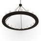 Meyda Lighting Loxley 60" 20-Light Old Wrought Iron Chandelier With Clear Seeded Shade Glass