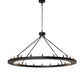 Meyda Lighting Loxley 60" 20-Light Textured Black Chandelier