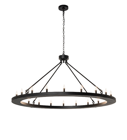 Meyda Lighting Loxley 60" 20-Light Textured Black Chandelier