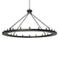 Meyda Lighting Loxley 60" 20-Light Textured Black Chandelier