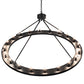 Meyda Lighting Loxley 60" 20-Light Textured Black Chandelier