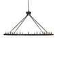 Meyda Lighting Loxley 60" 20-Light Textured Black Chandelier