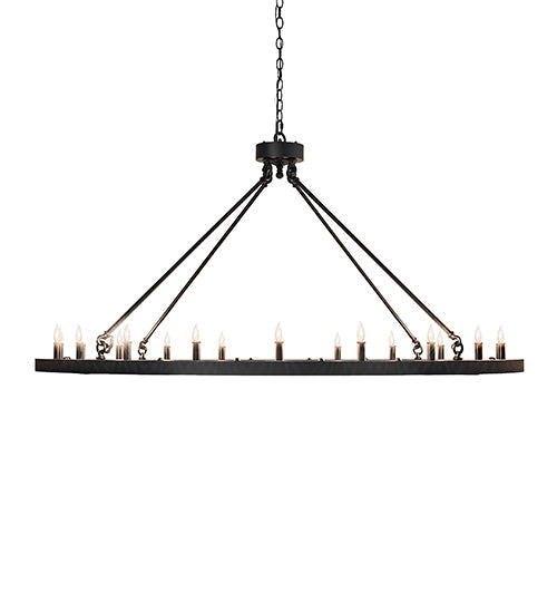 Meyda Lighting Loxley 60" 20-Light Textured Black Chandelier