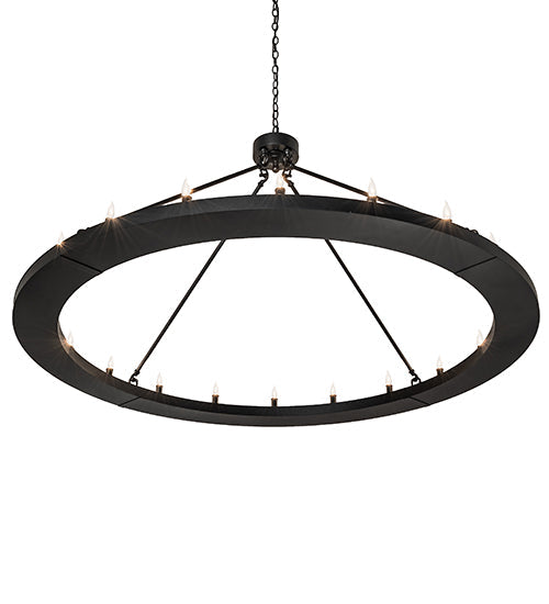 Meyda Lighting Loxley 60" 20-Light Textured Black Chandelier