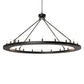 Meyda Lighting Loxley 60" 20-Light Textured Black Chandelier