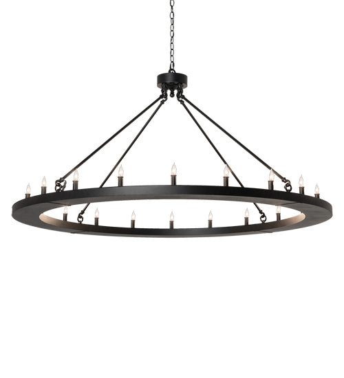 Meyda Lighting Loxley 60" 20-Light Textured Black Chandelier