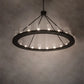 Meyda Lighting Loxley 60" 20-Light Timeless Bronze Chandelier With Clear Seeded Shade Glass