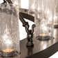 Meyda Lighting Loxley 60" 20-Light Timeless Bronze Chandelier With Clear Seeded Shade Glass