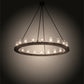 Meyda Lighting Loxley 60" 20-Light Timeless Bronze Chandelier With Clear Shade Glass