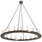 Meyda Lighting Loxley 60" 20-Light Timeless Bronze Chandelier With Clear Shade Glass