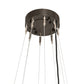 Meyda Lighting Loxley 60" 24-Light English Brown Chandelier With White Statuario Idalight Shade