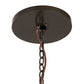 Meyda Lighting Loxley 60" 24-Light Timeless Bronze Golpe Chandelier With Amber Frosted Shade Glass