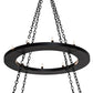 Meyda Lighting Loxley 60" 28-Light 2-Tier Textured Black Chandelier