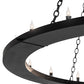 Meyda Lighting Loxley 60" 28-Light 2-Tier Textured Black Chandelier