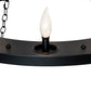 Meyda Lighting Loxley 60" 28-Light 2-Tier Textured Black Chandelier