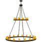 Meyda Lighting Loxley 60" 28-Light 2-Tier Timeless Bronze Chandelier