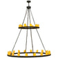 Meyda Lighting Loxley 60" 28-Light 2-Tier Timeless Bronze Chandelier