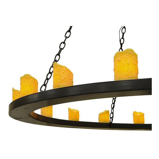 Meyda Lighting Loxley 60" 28-Light 2-Tier Timeless Bronze Chandelier