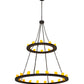 Meyda Lighting Loxley 60" 28-Light 2-Tier Timeless Bronze Chandelier With Ivory Faux Candlelight